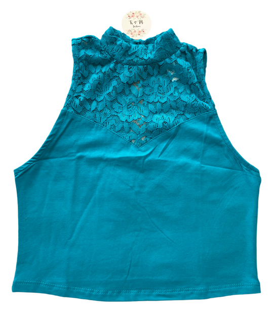 MOCK NECK CROP TOP