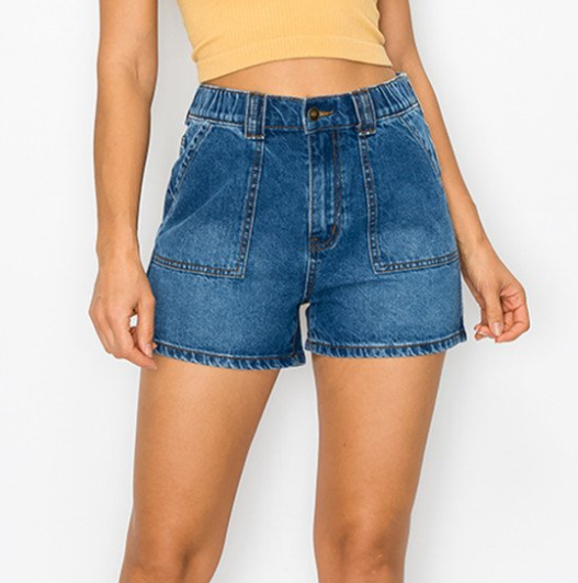 RIGID PATCH POCKET SHORTS